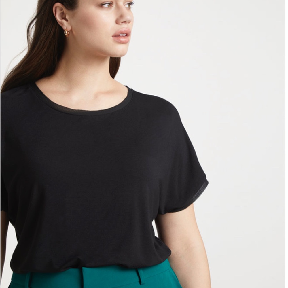 Jason Wu/ELOQUII Chiffon Detail Tee